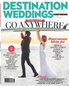 Destination Weddings and Honeymoons cover march:april 2014
