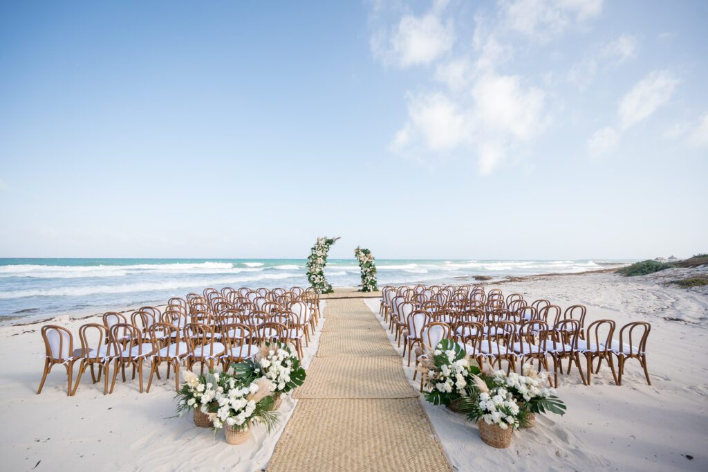 Valentin Imperial Beach Wedding Set up